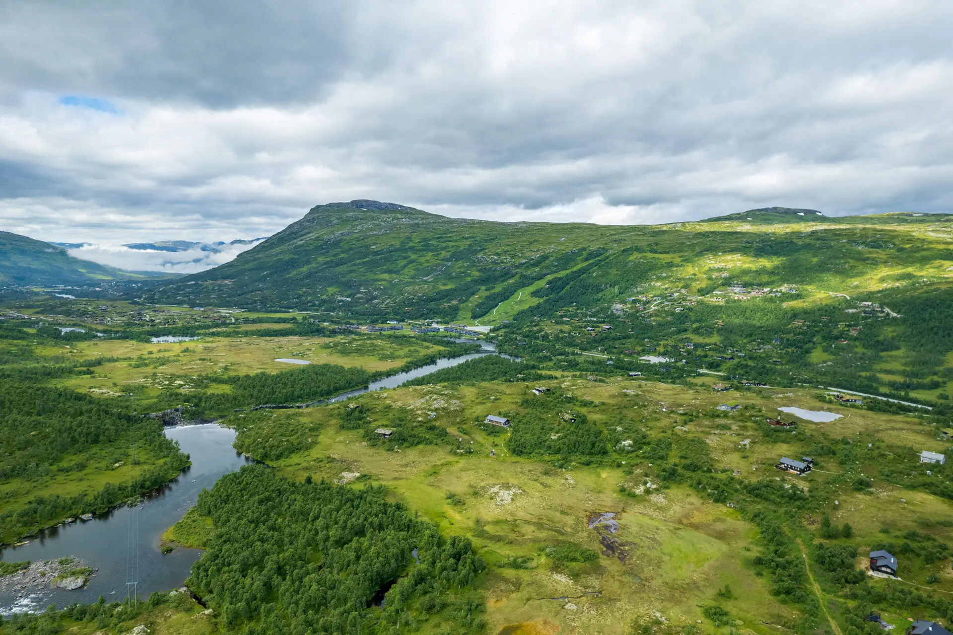 Norwegen von oben - Hardangervidda