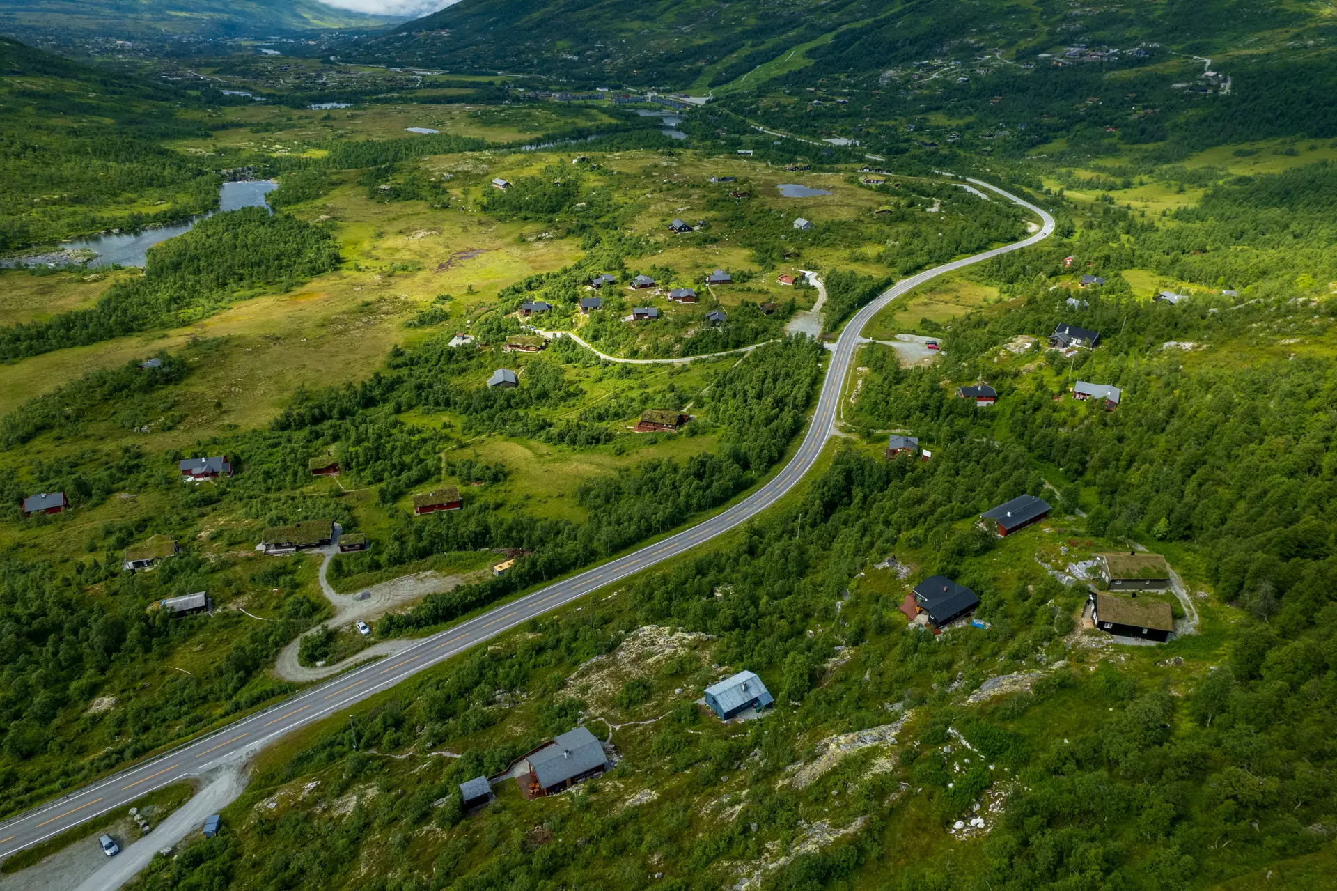 Norwegen von oben - Hardangervidda