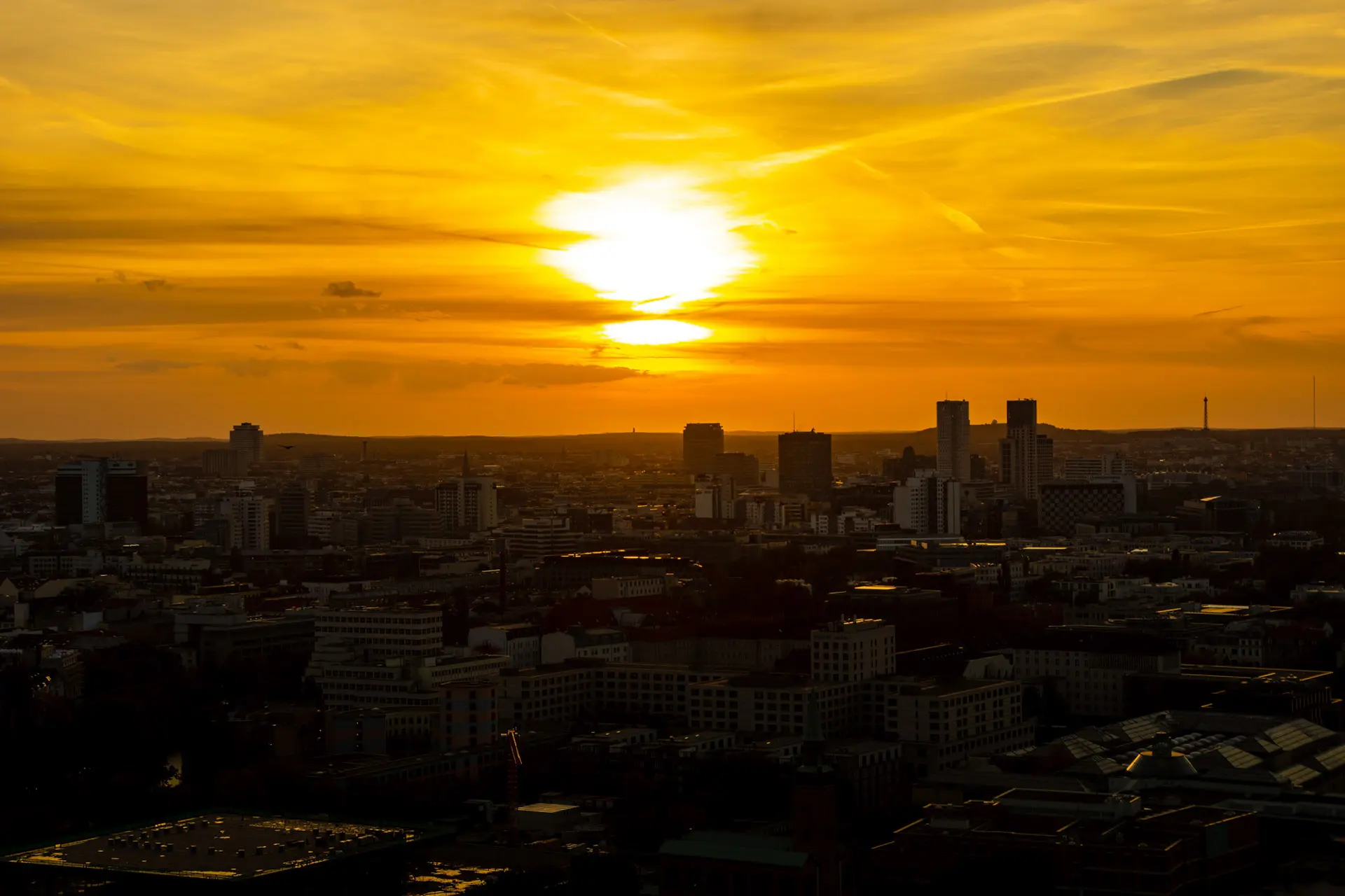 Sonnenuntergang über Berlin