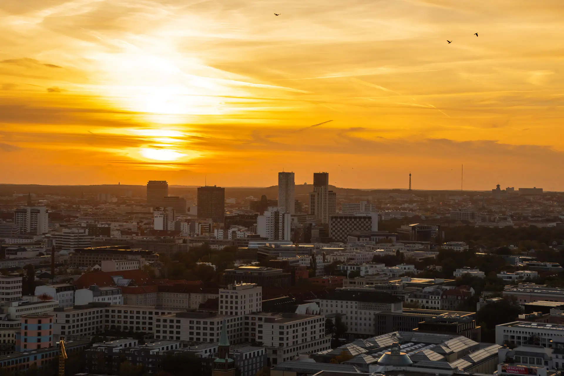 Sonnenuntergang über Berlin