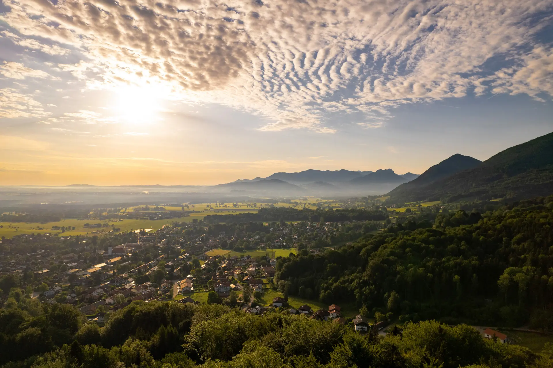 Luftbild Voralpen